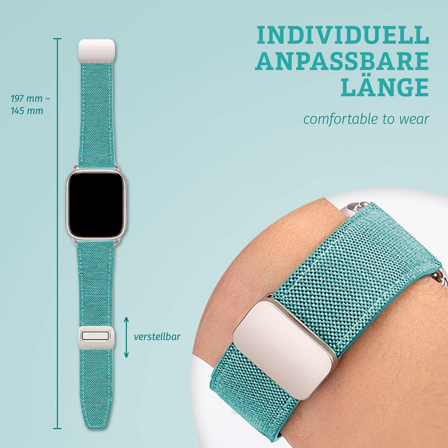 ONEFLOW Denim Loop Apple Watch SE 2 (40mm) Armband Jeans Look – Weiteres Produktbild 2