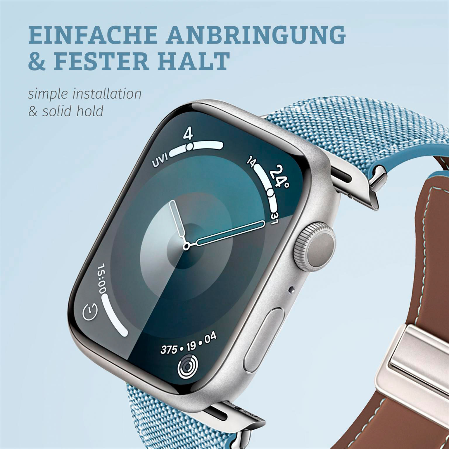 ONEFLOW Denim Loop Apple Watch SE 3 (40mm) Armband Jeans Look – Weiteres Produktbild 5 ONEFLOW Denim Loop Apple Watch SE 3 (40mm) Armband Jeans Look – Weiteres Produktbild 5