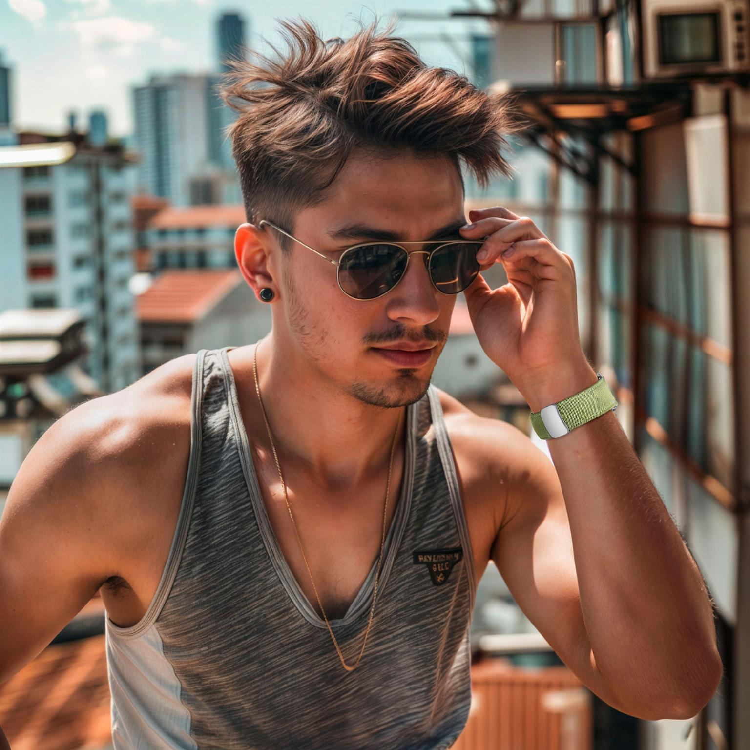 ONEFLOW Denim Loop Apple Watch 10 (46mm) Armband Jeans Look – Weiteres Produktbild 7 ONEFLOW Denim Loop Apple Watch 10 (46mm) Armband Jeans Look – Weiteres Produktbild 7