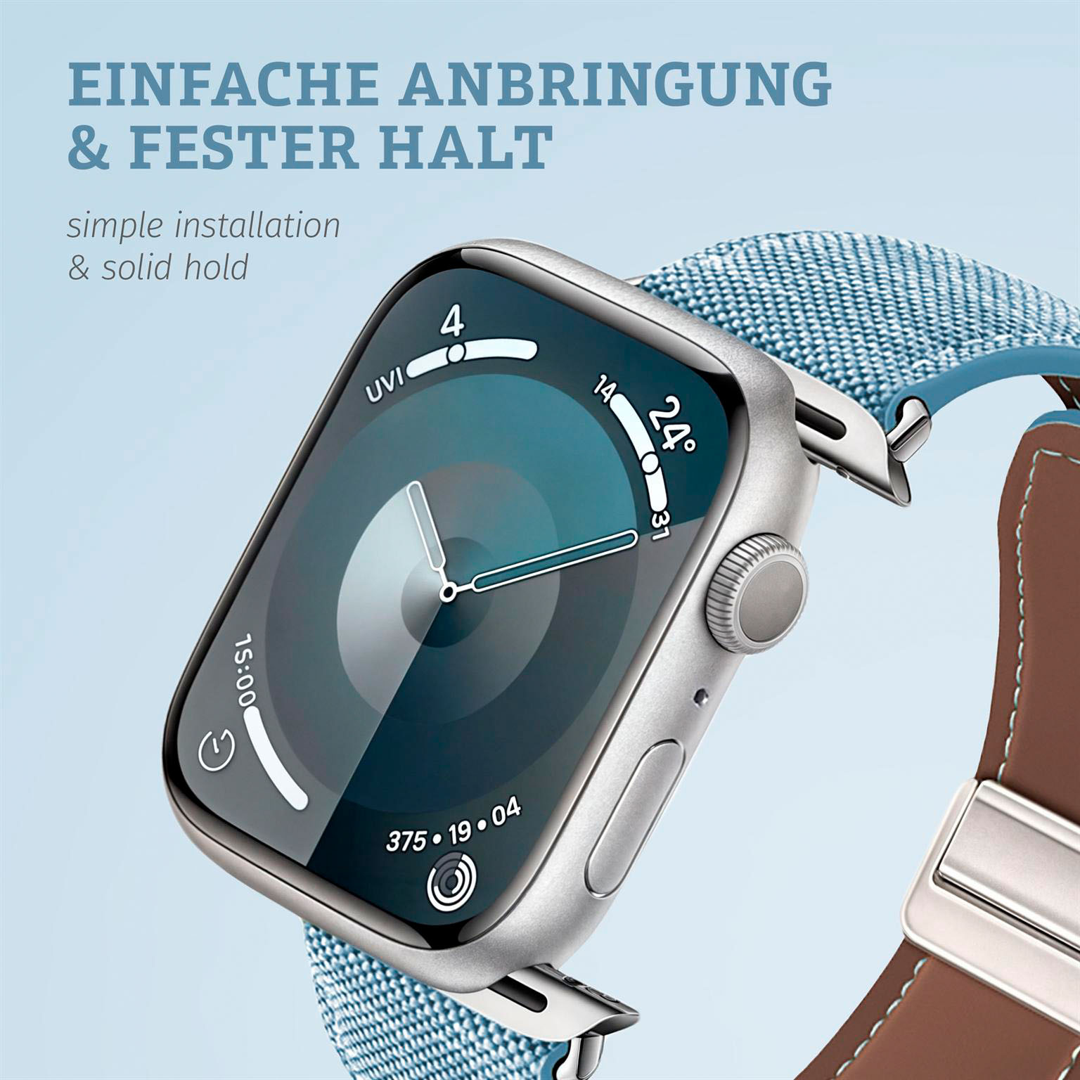 ONEFLOW Denim Loop Apple Watch 11 (42mm) Armband Jeans Look – Weiteres Produktbild 5