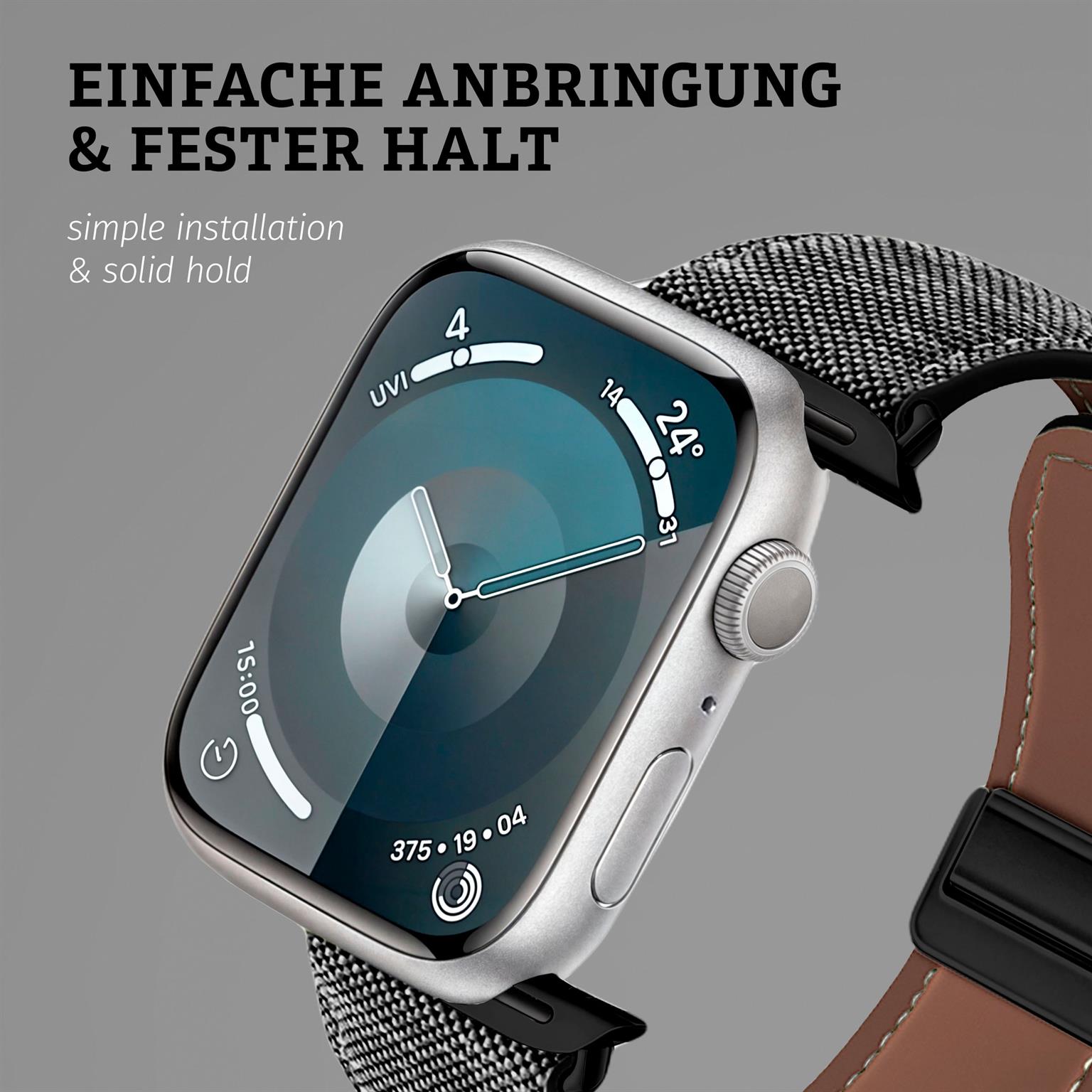 ONEFLOW Denim Loop Apple Watch 4 (40mm) Armband Jeans Look – Weiteres Produktbild 4