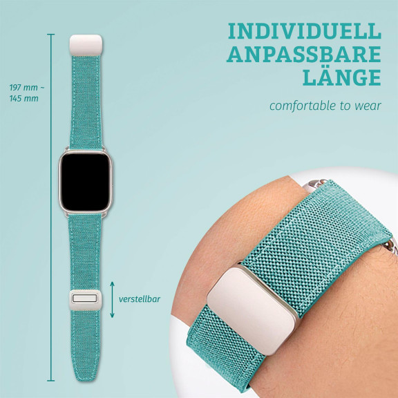 ONEFLOW Denim Loop Apple Watch 7 (45mm) Armband Jeans Look – Weiteres Produktbild 3