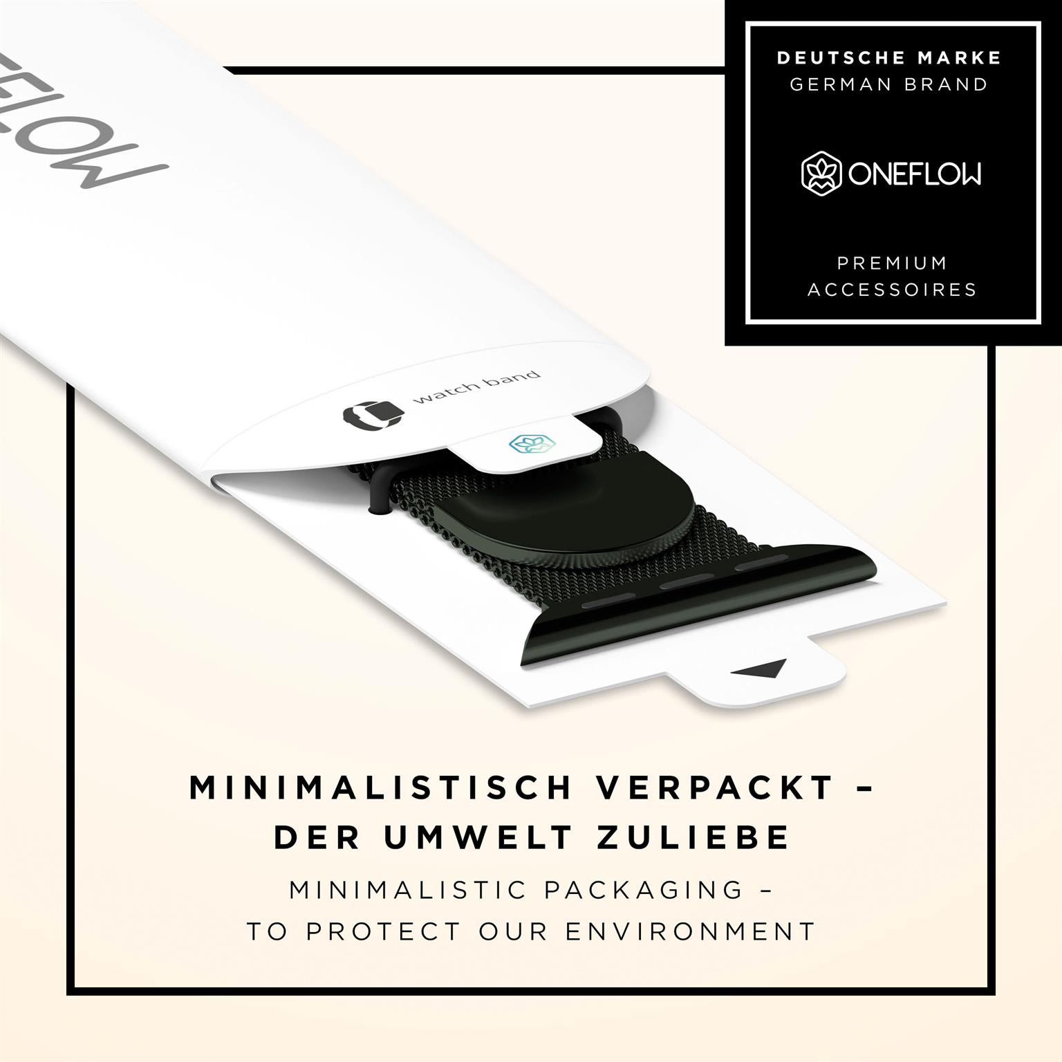 ONEFLOW Milano Mesh Apple Watch SE 1 (44mm) Armband Damen Metall – Weiteres Produktbild 8 ONEFLOW Milano Mesh Apple Watch SE 1 (44mm) Armband Damen Metall – Weiteres Produktbild 8