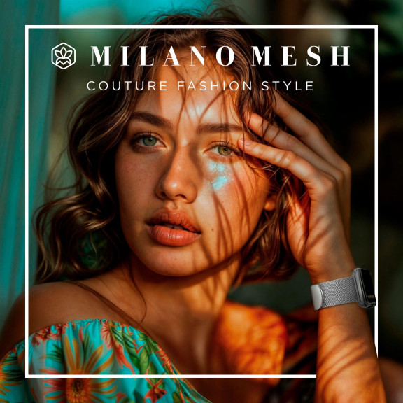 ONEFLOW Milano Mesh Apple Watch SE 2 (44mm) Armband Damen Metall – Weiteres Produktbild 6