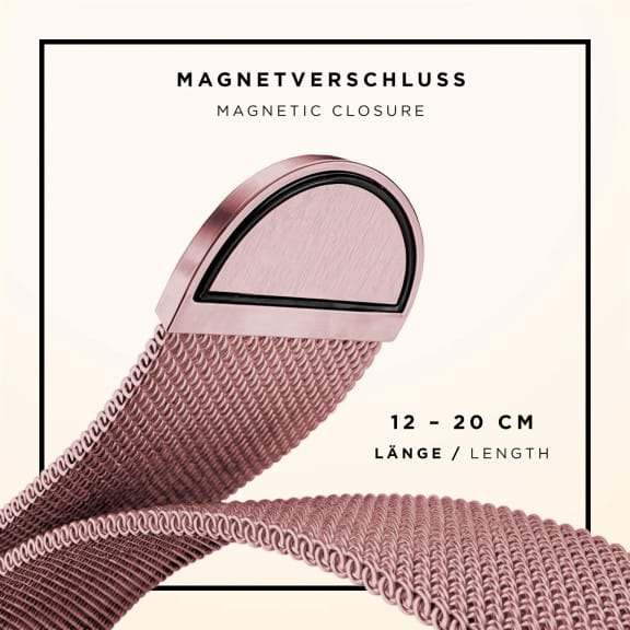 ONEFLOW Milano Mesh Apple Watch SE 3 (40mm) Armband Damen Metall – Weiteres Produktbild 5 ONEFLOW Milano Mesh Apple Watch SE 3 (40mm) Armband Damen Metall – Weiteres Produktbild 5