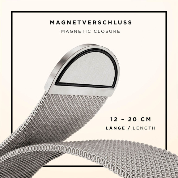 ONEFLOW Milano Mesh Apple Watch SE 3 (40mm) Armband Damen Metall – Weiteres Produktbild 5 ONEFLOW Milano Mesh Apple Watch SE 3 (40mm) Armband Damen Metall – Weiteres Produktbild 5