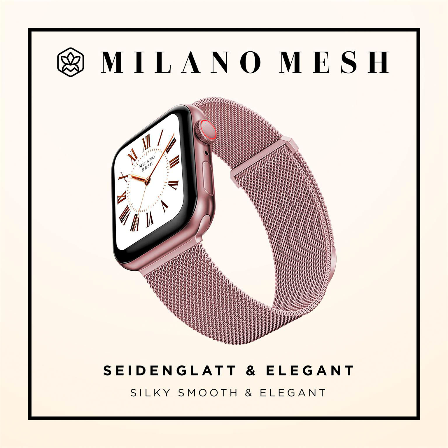 ONEFLOW Milano Mesh Apple Watch SE 3 (44mm) Armband Damen Metall – Weiteres Produktbild 3