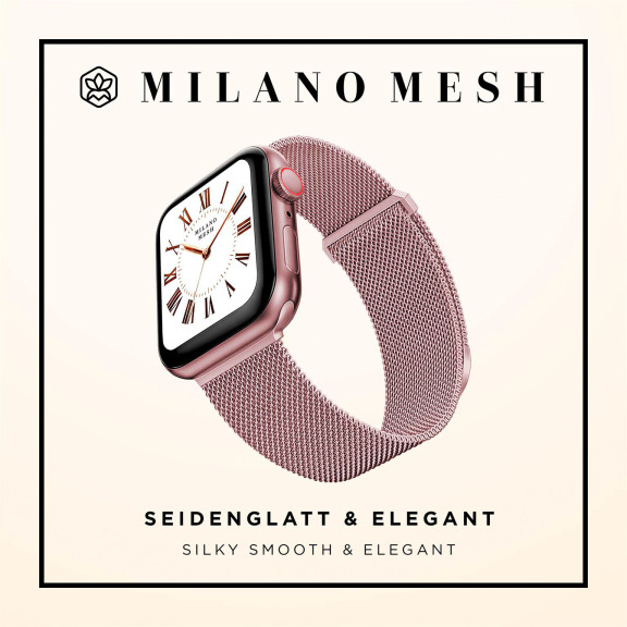 ONEFLOW Milano Mesh Apple Watch SE 3 (44mm) Armband Damen Metall – Weiteres Produktbild 3