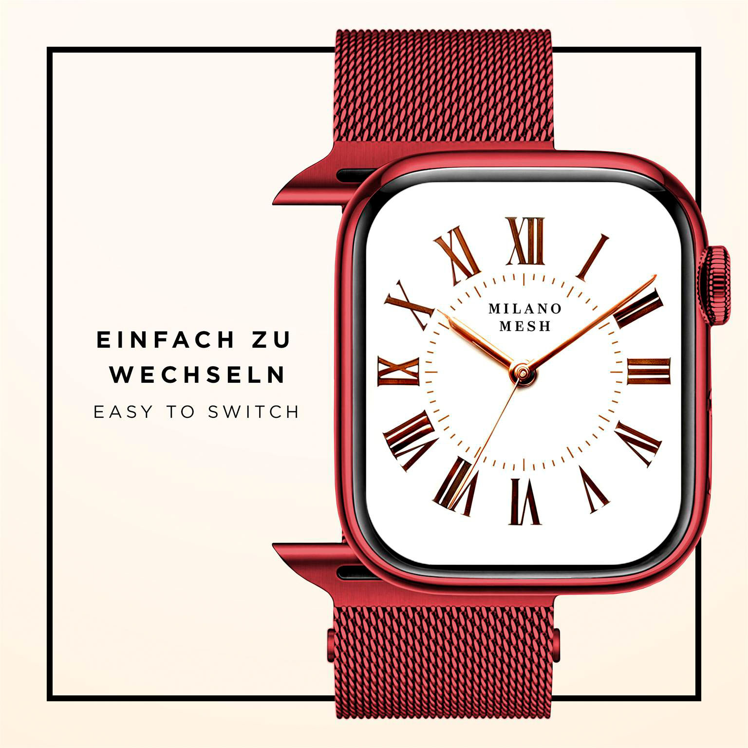 ONEFLOW Milano Mesh Apple Watch SE 3 (44mm) Armband Damen Metall – Weiteres Produktbild 7