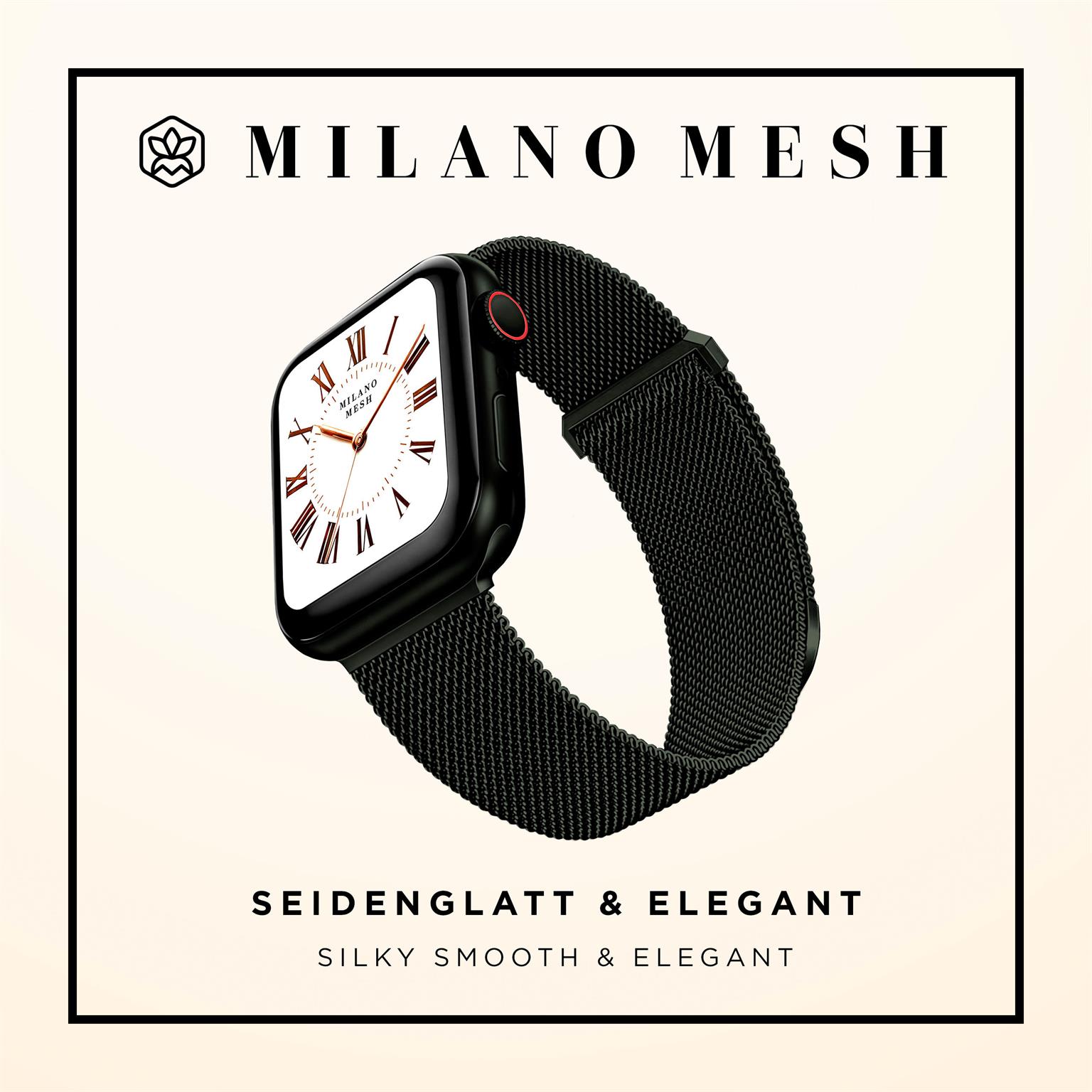 ONEFLOW Milano Mesh Apple Watch 1 (38mm) Armband Damen Metall – Weiteres Produktbild 2