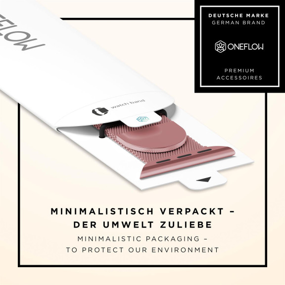 ONEFLOW Milano Mesh Apple Watch 1 (42mm) Armband Damen Metall – Weiteres Produktbild 8 ONEFLOW Milano Mesh Apple Watch 1 (42mm) Armband Damen Metall – Weiteres Produktbild 8