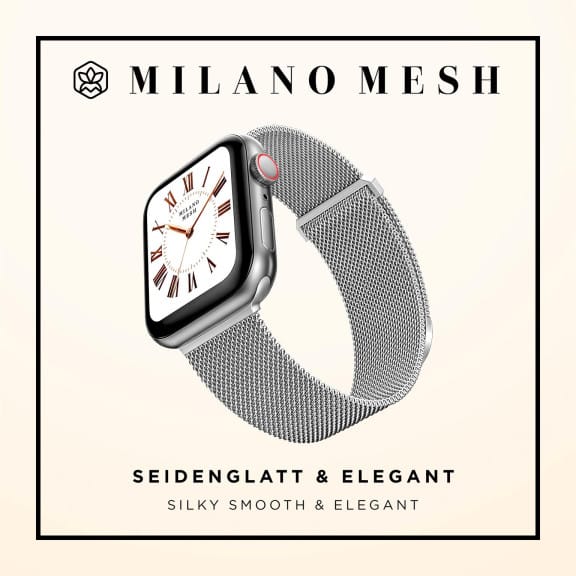 ONEFLOW Milano Mesh Apple Watch 10 (42mm) Armband Damen Metall – Weiteres Produktbild 3 ONEFLOW Milano Mesh Apple Watch 10 (42mm) Armband Damen Metall – Weiteres Produktbild 3