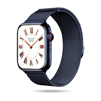 ONEFLOW Milano Mesh Apple Watch 10 (46mm) Armband Damen Metall – Napoli Blue ONEFLOW Milano Mesh Apple Watch 10 (46mm) Armband Damen Metall – Napoli Blue