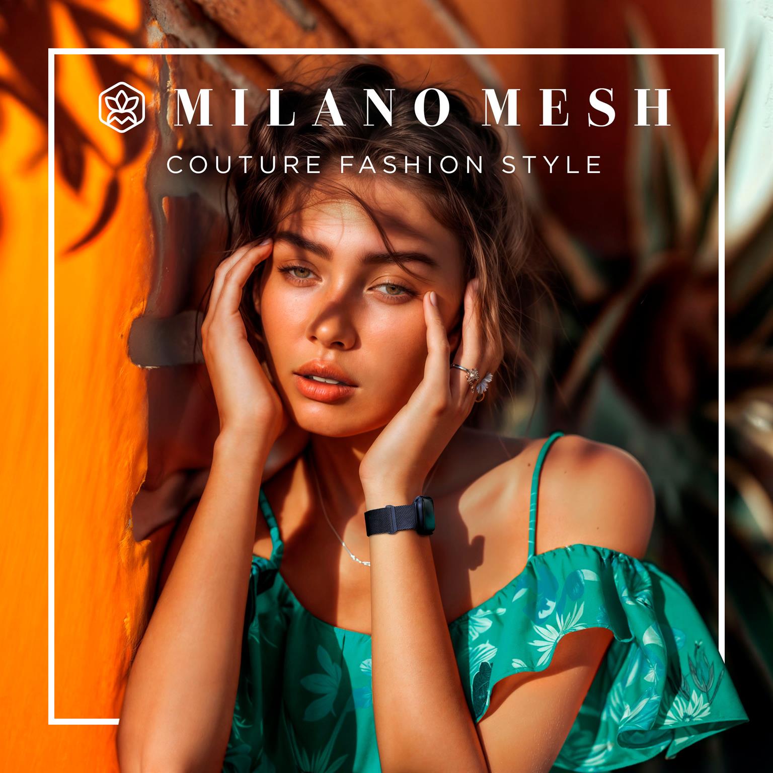 ONEFLOW Milano Mesh Apple Watch 10 (46mm) Armband Damen Metall – Weiteres Produktbild 1