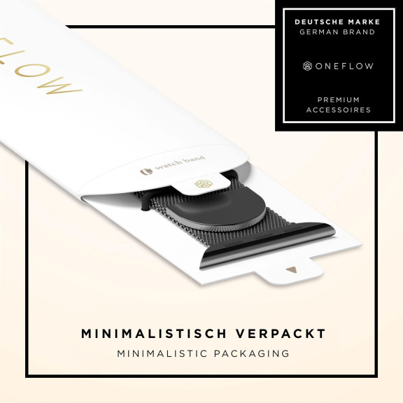 ONEFLOW Milano Mesh Apple Watch 10 (46mm) Armband Damen Metall – Weiteres Produktbild 8 ONEFLOW Milano Mesh Apple Watch 10 (46mm) Armband Damen Metall – Weiteres Produktbild 8