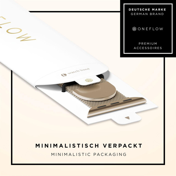 ONEFLOW Milano Mesh Apple Watch 10 (46mm) Armband Damen Metall – Weiteres Produktbild 8 ONEFLOW Milano Mesh Apple Watch 10 (46mm) Armband Damen Metall – Weiteres Produktbild 8