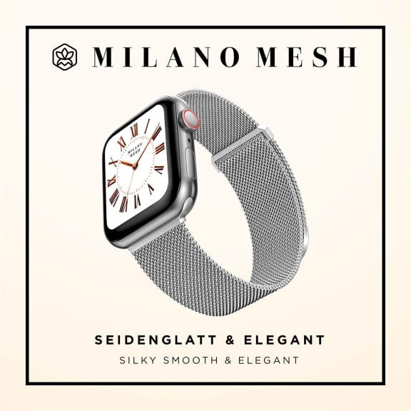 ONEFLOW Milano Mesh Apple Watch 10 (46mm) Armband Damen Metall – Weiteres Produktbild 3 ONEFLOW Milano Mesh Apple Watch 10 (46mm) Armband Damen Metall – Weiteres Produktbild 3