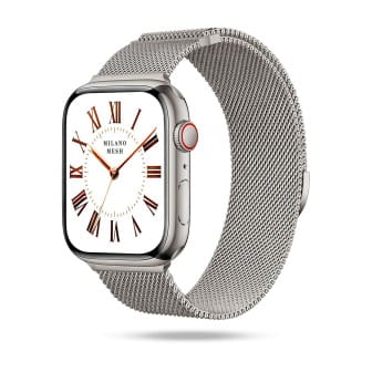 ONEFLOW Milano Mesh Apple Watch 11 (42mm) Armband Damen Metall – Capri Glow ONEFLOW Milano Mesh Apple Watch 11 (42mm) Armband Damen Metall – Capri Glow