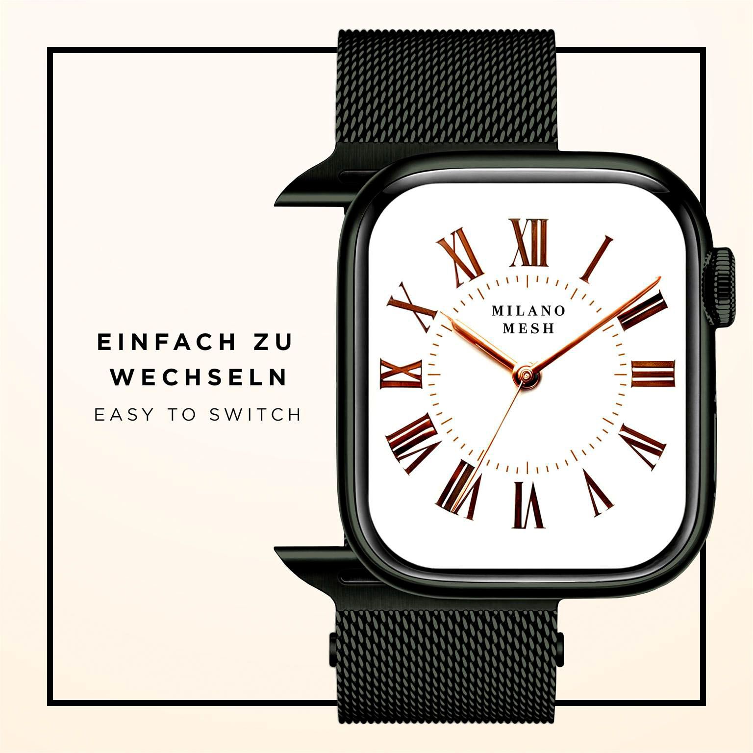 ONEFLOW Milano Mesh Apple Watch 11 (46mm) Armband Damen Metall – Weiteres Produktbild 7 ONEFLOW Milano Mesh Apple Watch 11 (46mm) Armband Damen Metall – Weiteres Produktbild 7