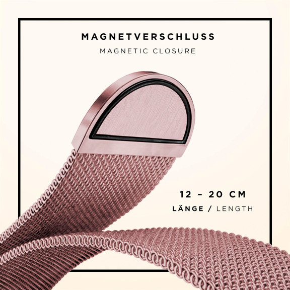 ONEFLOW Milano Mesh Apple Watch 11 (46mm) Armband Damen Metall – Weiteres Produktbild 5