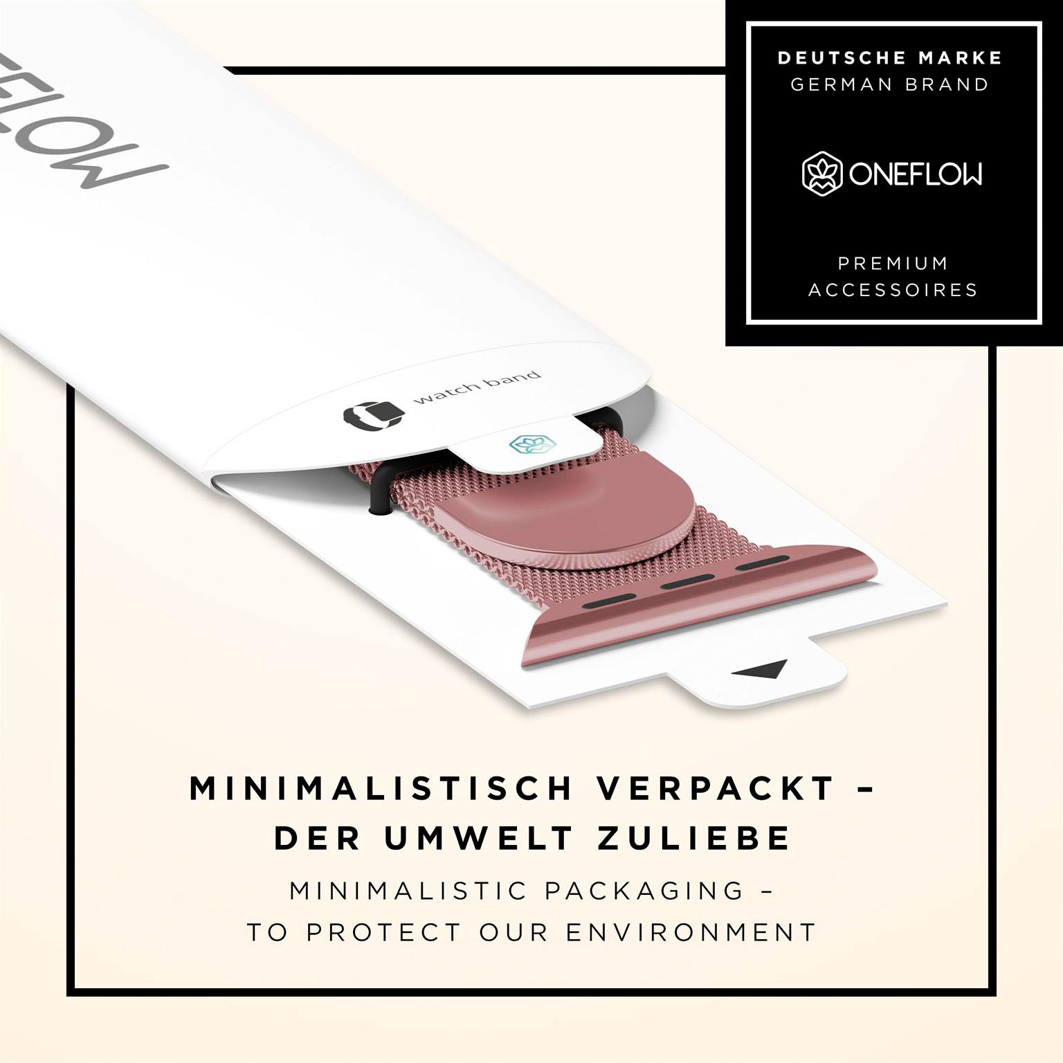 ONEFLOW Milano Mesh Apple Watch 11 (46mm) Armband Damen Metall – Weiteres Produktbild 8