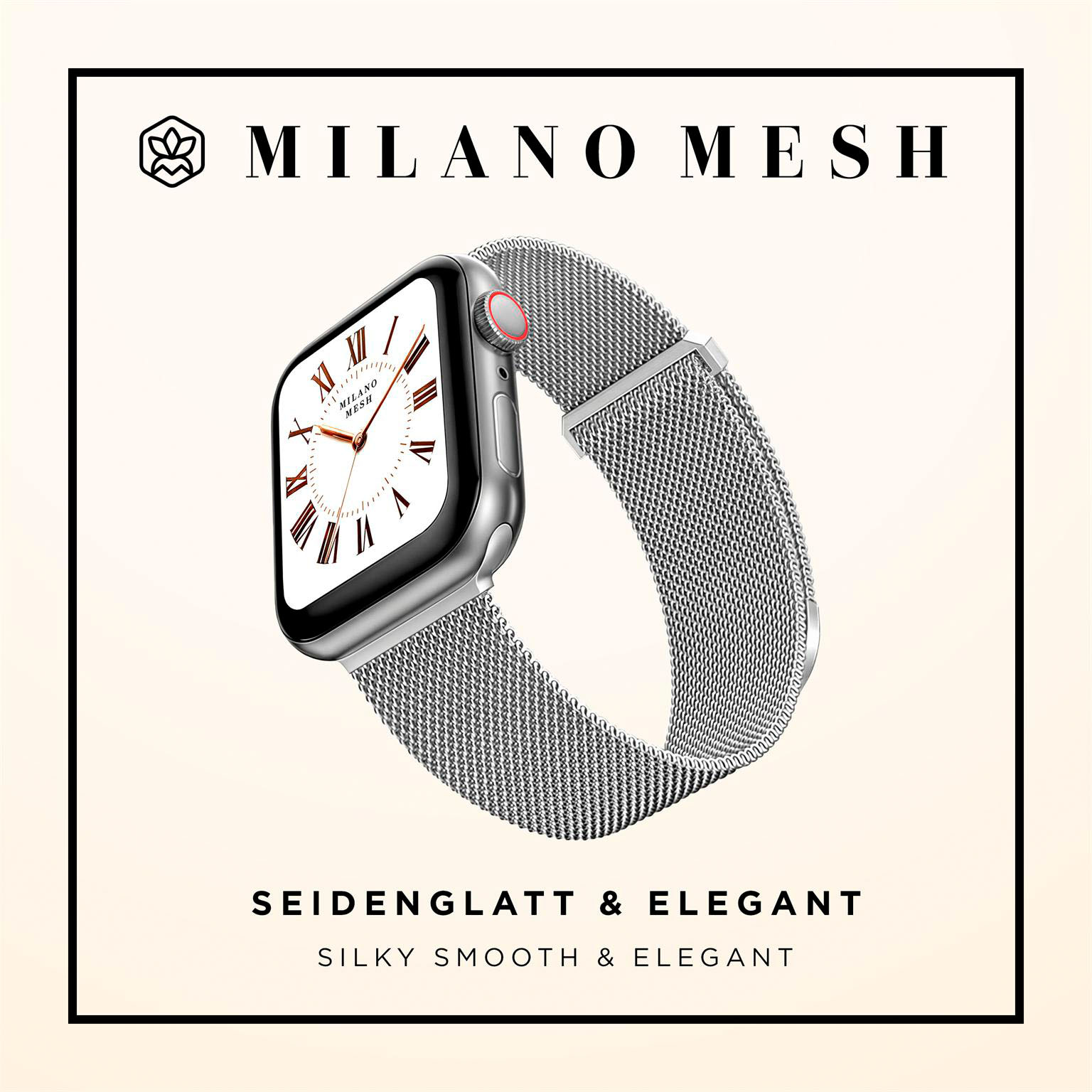 ONEFLOW Milano Mesh Apple Watch 11 (46mm) Armband Damen Metall – Weiteres Produktbild 3 ONEFLOW Milano Mesh Apple Watch 11 (46mm) Armband Damen Metall – Weiteres Produktbild 3