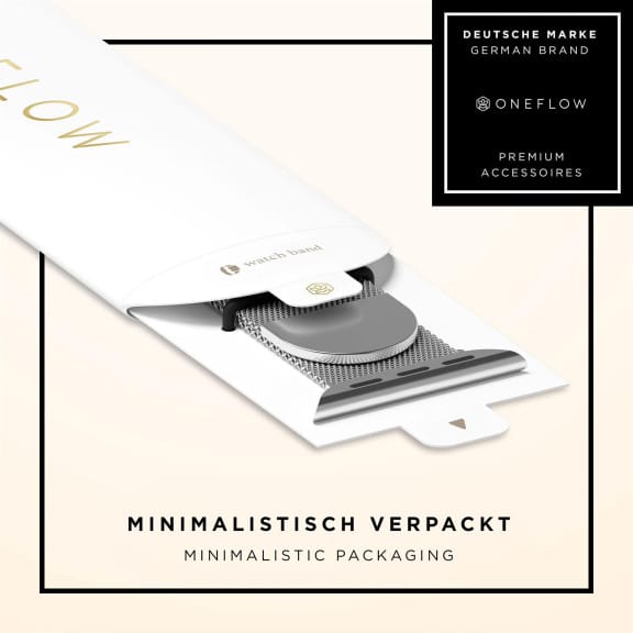 ONEFLOW Milano Mesh Apple Watch 11 (46mm) Armband Damen Metall – Weiteres Produktbild 8 ONEFLOW Milano Mesh Apple Watch 11 (46mm) Armband Damen Metall – Weiteres Produktbild 8