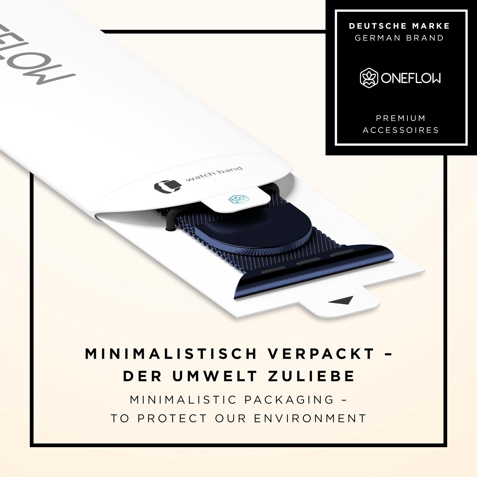 ONEFLOW Milano Mesh Apple Watch 2 (38mm) Armband Damen Metall – Weiteres Produktbild 8 ONEFLOW Milano Mesh Apple Watch 2 (38mm) Armband Damen Metall – Weiteres Produktbild 8