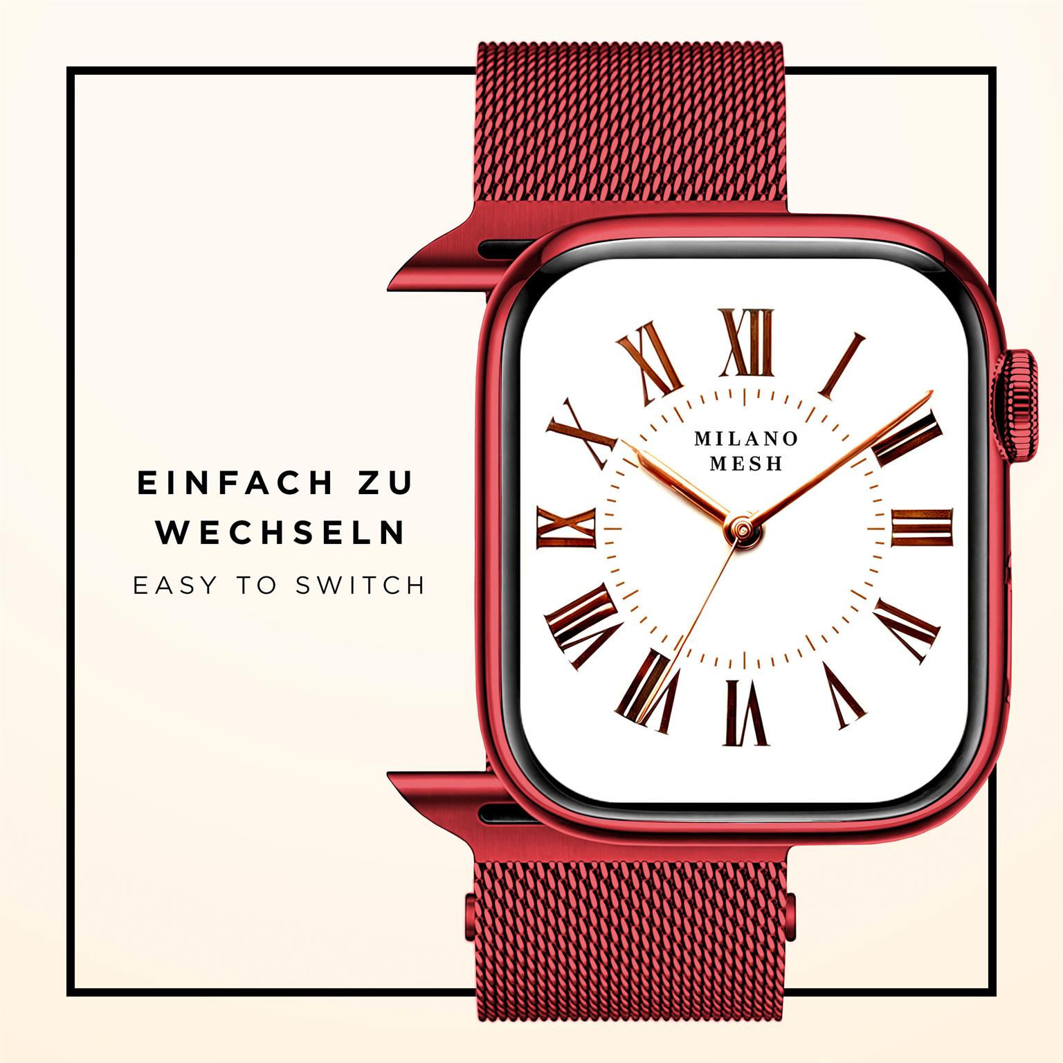 ONEFLOW Milano Mesh Apple Watch 2 (42mm) Armband Damen Metall – Weiteres Produktbild 7 ONEFLOW Milano Mesh Apple Watch 2 (42mm) Armband Damen Metall – Weiteres Produktbild 7