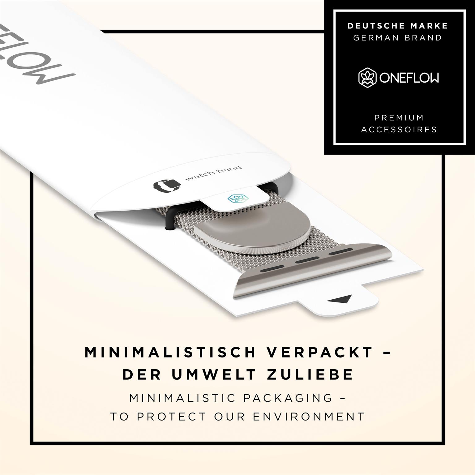 ONEFLOW Milano Mesh Apple Watch 2 (42mm) Armband Damen Metall – Weiteres Produktbild 8 ONEFLOW Milano Mesh Apple Watch 2 (42mm) Armband Damen Metall – Weiteres Produktbild 8