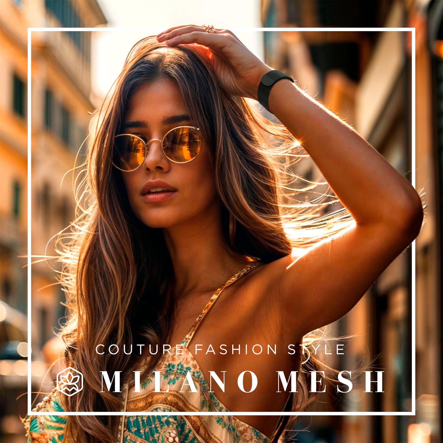 ONEFLOW Milano Mesh Apple Watch 3 (38mm) Armband Damen Metall – Weiteres Produktbild 3