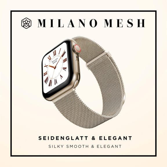 ONEFLOW Milano Mesh Apple Watch 3 (38mm) Armband Damen Metall – Weiteres Produktbild 3 ONEFLOW Milano Mesh Apple Watch 3 (38mm) Armband Damen Metall – Weiteres Produktbild 3