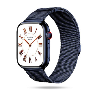 ONEFLOW Milano Mesh Apple Watch 4 (40mm) Armband Damen Metall – Napoli Blue ONEFLOW Milano Mesh Apple Watch 4 (40mm) Armband Damen Metall – Napoli Blue