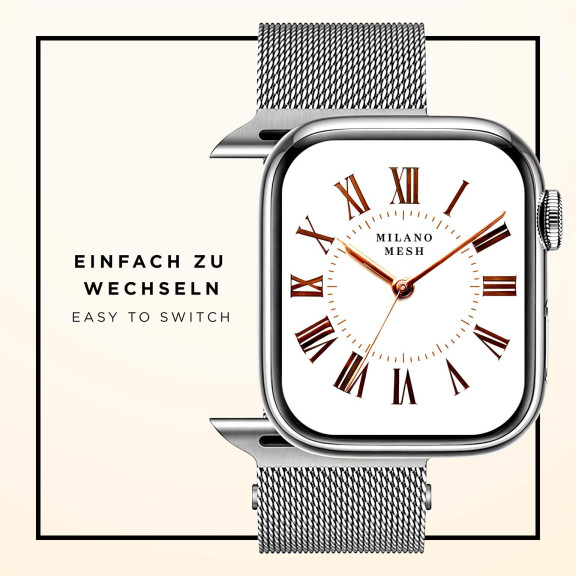 ONEFLOW Milano Mesh Apple Watch 4 (44mm) Armband Damen Metall – Weiteres Produktbild 7