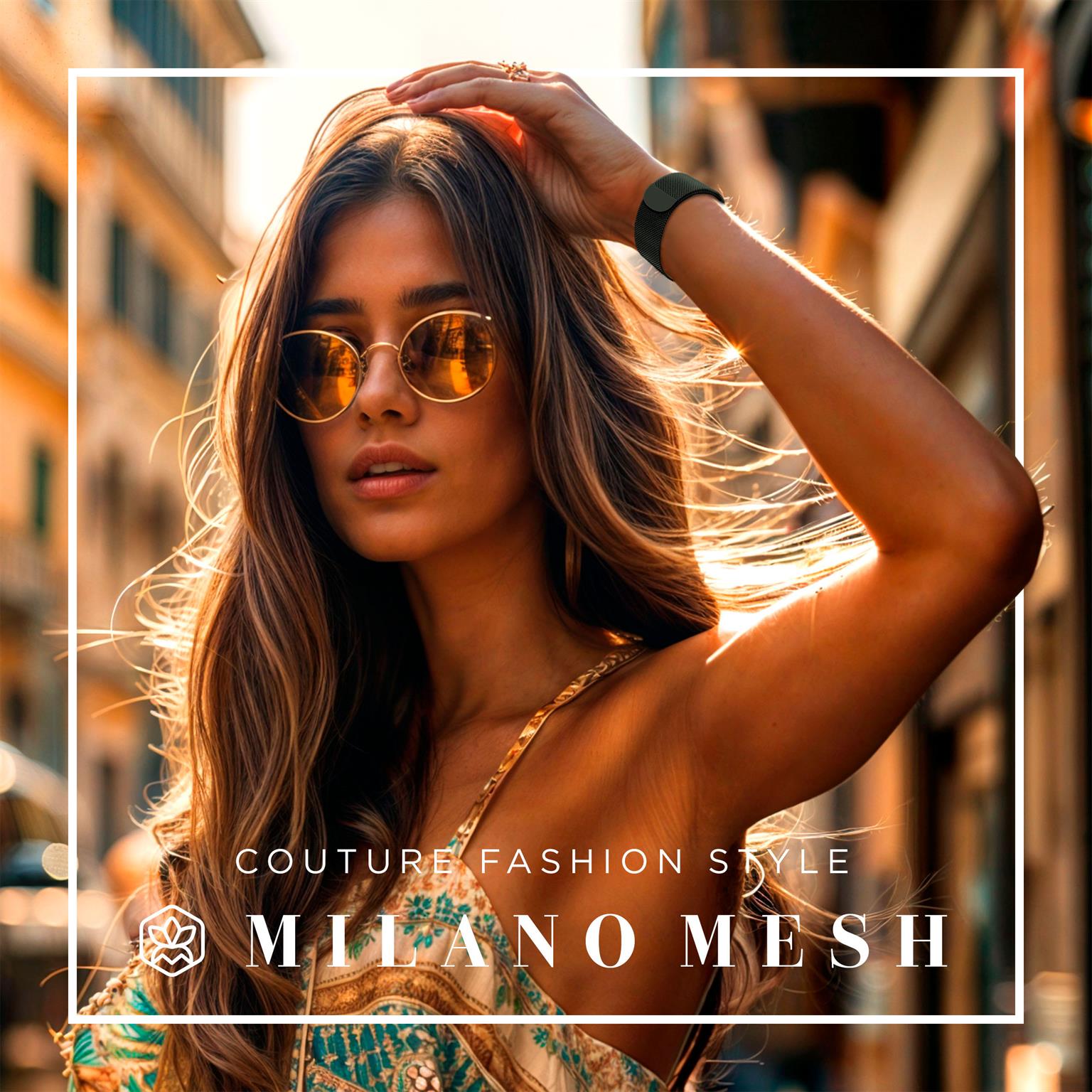 ONEFLOW Milano Mesh Apple Watch 5 (44mm) Armband Damen Metall – Weiteres Produktbild 3