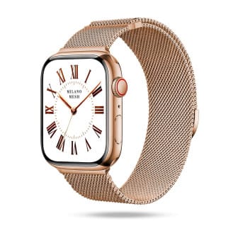 ONEFLOW Milano Mesh Apple Watch 5 (44mm) Armband Damen Metall – Firenze Rosa ONEFLOW Milano Mesh Apple Watch 5 (44mm) Armband Damen Metall – Firenze Rosa