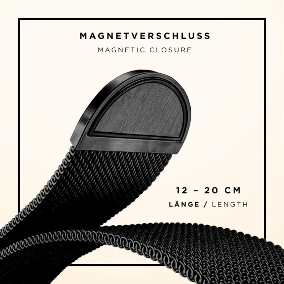 ONEFLOW Milano Mesh Apple Watch 6 (40mm) Armband Damen Metall – Weiteres Produktbild 5