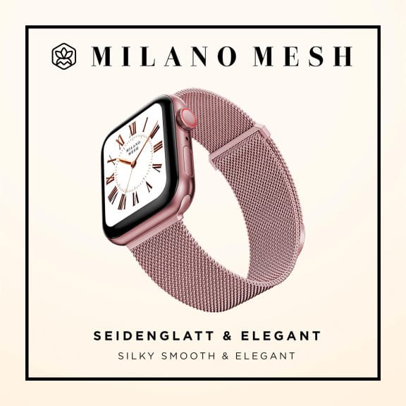 ONEFLOW Milano Mesh Apple Watch 6 (44mm) Armband Damen Metall – Weiteres Produktbild 3 ONEFLOW Milano Mesh Apple Watch 6 (44mm) Armband Damen Metall – Weiteres Produktbild 3