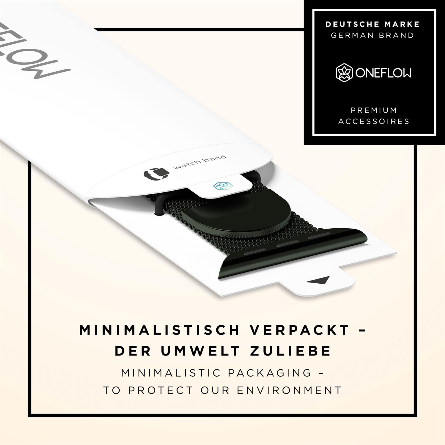 ONEFLOW Milano Mesh Apple Watch 7 (45mm) Armband Damen Metall – Weiteres Produktbild 8 ONEFLOW Milano Mesh Apple Watch 7 (45mm) Armband Damen Metall – Weiteres Produktbild 8