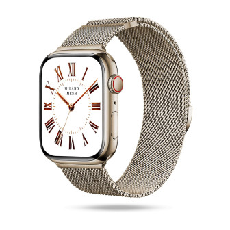 ONEFLOW Milano Mesh Apple Watch 7 (45mm) Armband Damen Metall – Verona Oro ONEFLOW Milano Mesh Apple Watch 7 (45mm) Armband Damen Metall – Verona Oro