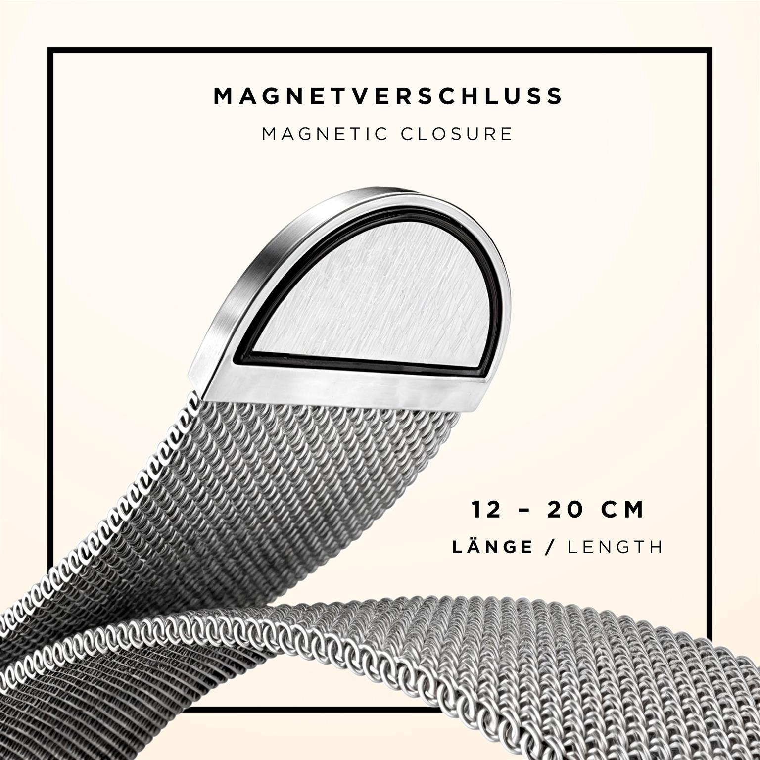 ONEFLOW Milano Mesh Apple Watch 8 (41mm) Armband Damen Metall – Weiteres Produktbild 5 ONEFLOW Milano Mesh Apple Watch 8 (41mm) Armband Damen Metall – Weiteres Produktbild 5