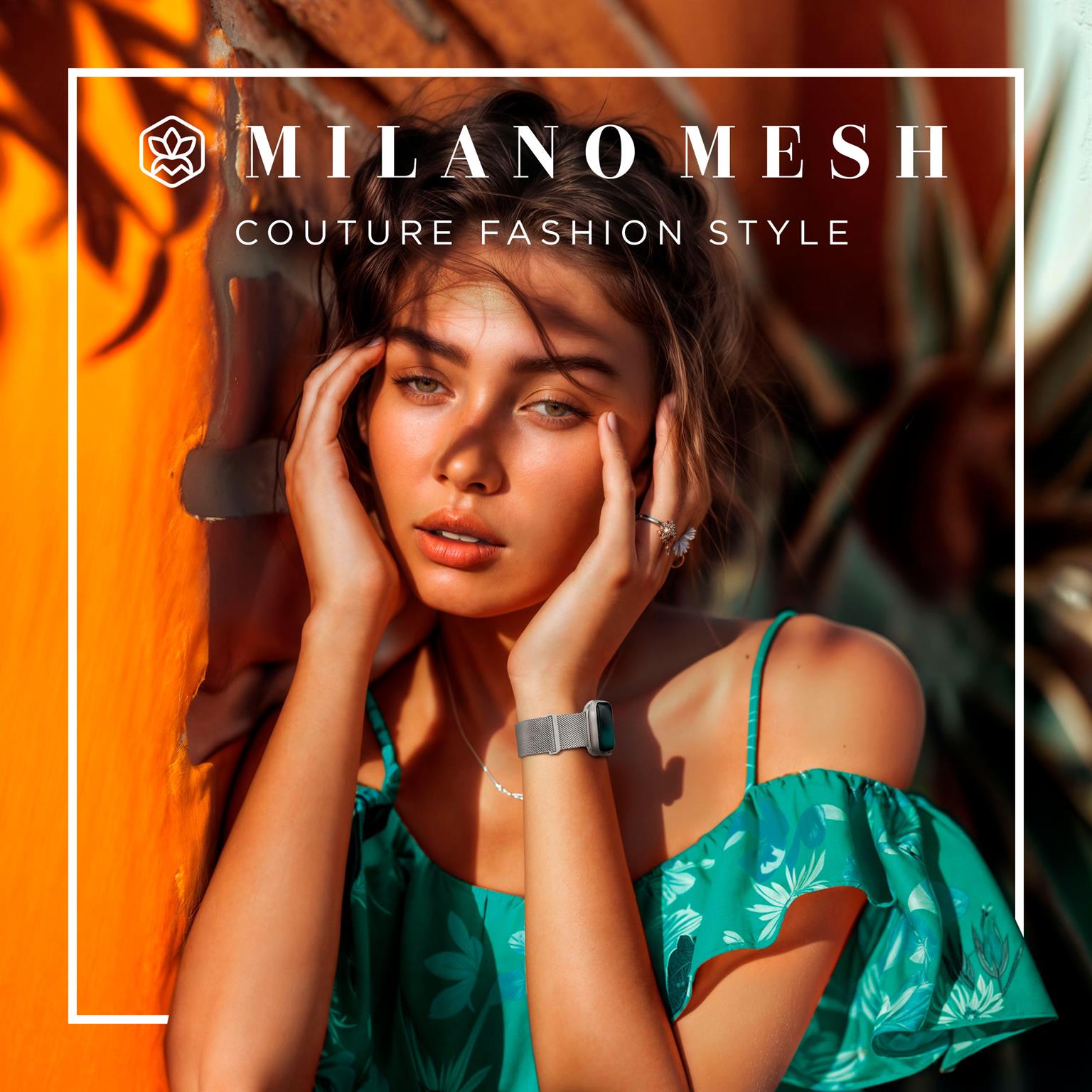 ONEFLOW Milano Mesh Apple Watch 8 (45mm) Armband Damen Metall – Weiteres Produktbild 2 ONEFLOW Milano Mesh Apple Watch 8 (45mm) Armband Damen Metall – Weiteres Produktbild 2