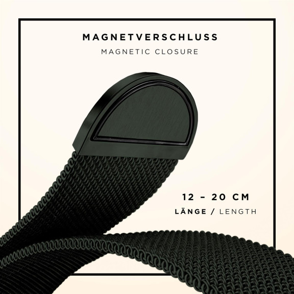 ONEFLOW Milano Mesh Apple Watch 9 (41mm) Armband Damen Metall – Weiteres Produktbild 5