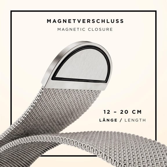 ONEFLOW Milano Mesh Apple Watch 9 (41mm) Armband Damen Metall – Weiteres Produktbild 5 ONEFLOW Milano Mesh Apple Watch 9 (41mm) Armband Damen Metall – Weiteres Produktbild 5