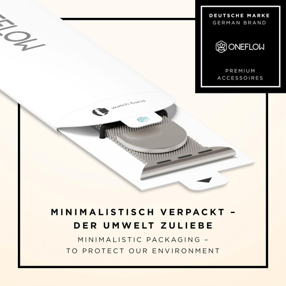 ONEFLOW Milano Mesh Apple Watch 9 (41mm) Armband Damen Metall – Weiteres Produktbild 8