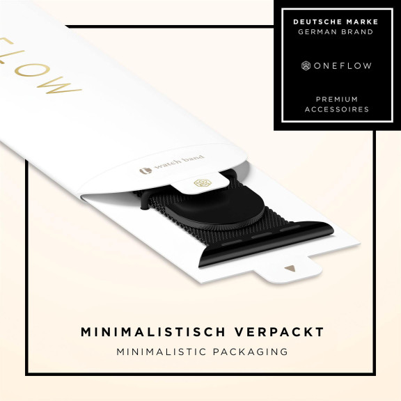 ONEFLOW Milano Mesh Apple Watch 9 (45mm) Armband Damen Metall – Weiteres Produktbild 8 ONEFLOW Milano Mesh Apple Watch 9 (45mm) Armband Damen Metall – Weiteres Produktbild 8