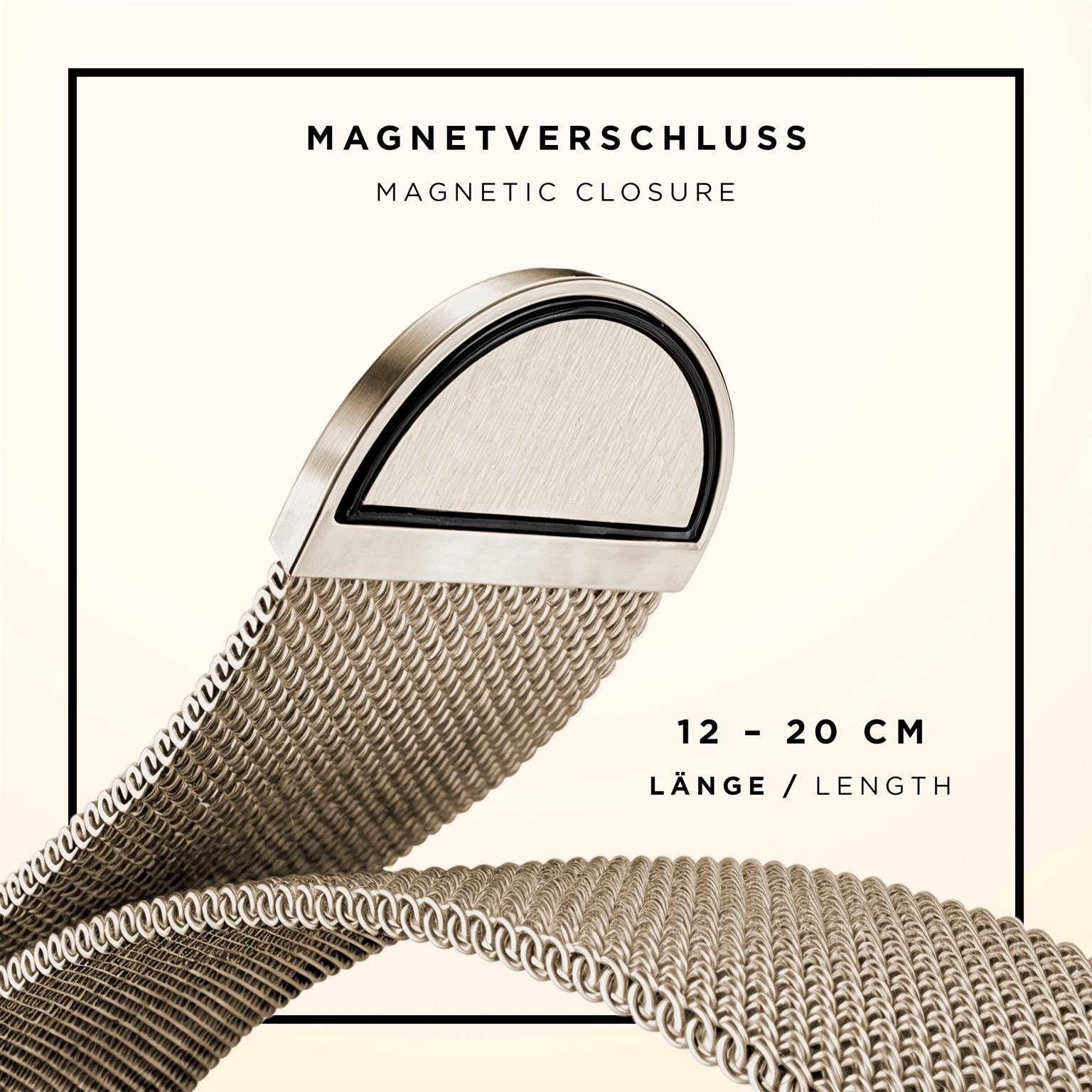 ONEFLOW Milano Mesh Apple Watch Ultra 2 (49mm) Armband Damen Metall – Weiteres Produktbild 5 ONEFLOW Milano Mesh Apple Watch Ultra 2 (49mm) Armband Damen Metall – Weiteres Produktbild 5