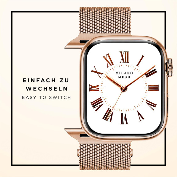 ONEFLOW Milano Mesh Apple Watch Ultra 2 (49mm) Armband Damen Metall – Weiteres Produktbild 7