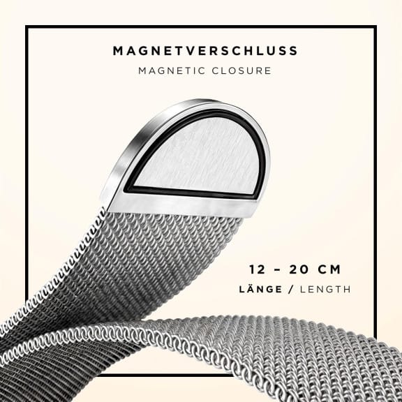 ONEFLOW Milano Mesh Apple Watch Ultra 2 (49mm) Armband Damen Metall – Weiteres Produktbild 5 ONEFLOW Milano Mesh Apple Watch Ultra 2 (49mm) Armband Damen Metall – Weiteres Produktbild 5