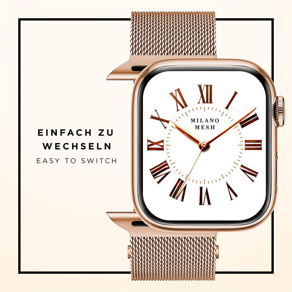 ONEFLOW Milano Mesh Apple Watch Ultra 3 (49mm) Armband Damen Metall – Weiteres Produktbild 7